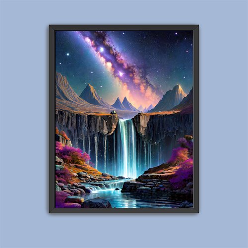 Celestial Falls - Art Print - Metal Poster - Canvas Wrap - Premium Framed Art Print