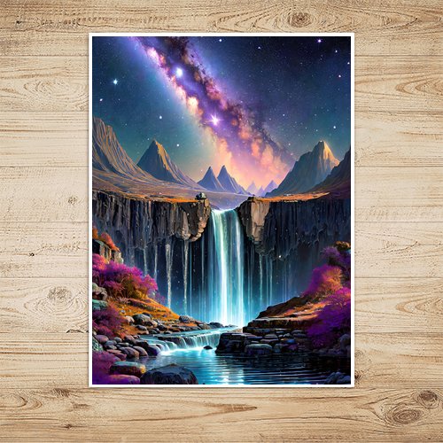 Celestial Falls - Art Print - Metal Poster - Canvas Wrap - Premium Framed Art Print