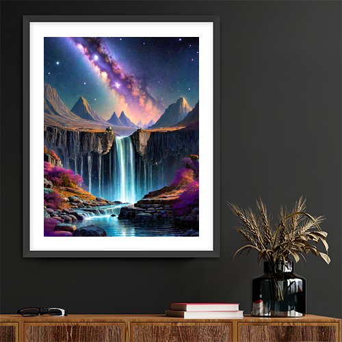 Celestial Falls - Art Print - Metal Poster - Canvas Wrap - Premium Framed Art Print