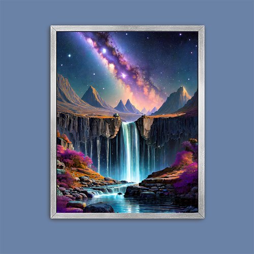 Celestial Falls - Art Print - Metal Poster - Canvas Wrap - Premium Framed Art Print