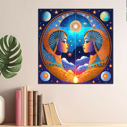 Celestial Twins - Art Print - Metal Poster - Canvas Wrap - Premium Framed Art Print