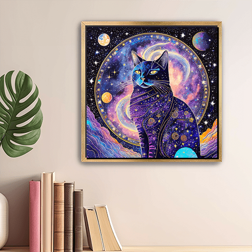 Cosmic Cat - Art Print - Metal Poster - Canvas Wrap - Premium Framed Art Print