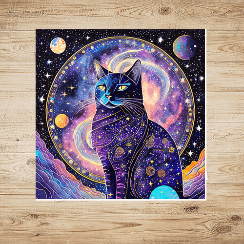 Cosmic Cat - Art Print - Metal Poster - Canvas Wrap - Premium Framed Art Print