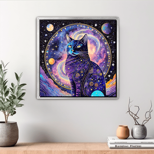 Cosmic Cat - Art Print - Metal Poster - Canvas Wrap - Premium Framed Art Print