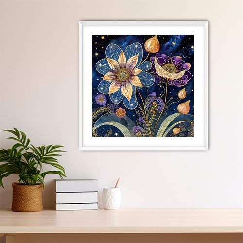 Flowers of the Night - Art Print - Metal Poster - Canvas Wrap - Premium Framed Art Print