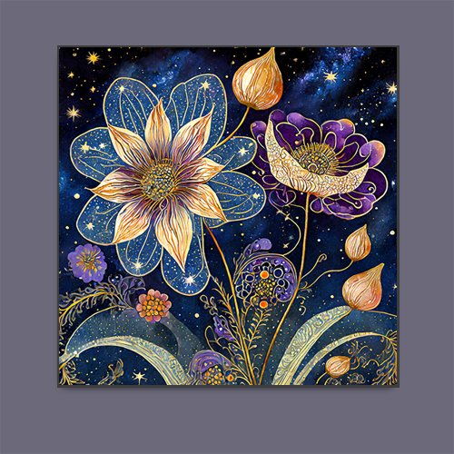 Flowers of the Night - Art Print - Metal Poster - Canvas Wrap - Premium Framed Art Print