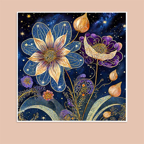 Flowers of the Night - Art Print - Metal Poster - Canvas Wrap - Premium Framed Art Print