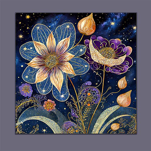 Flowers of the Night - Art Print - Metal Poster - Canvas Wrap - Premium Framed Art Print