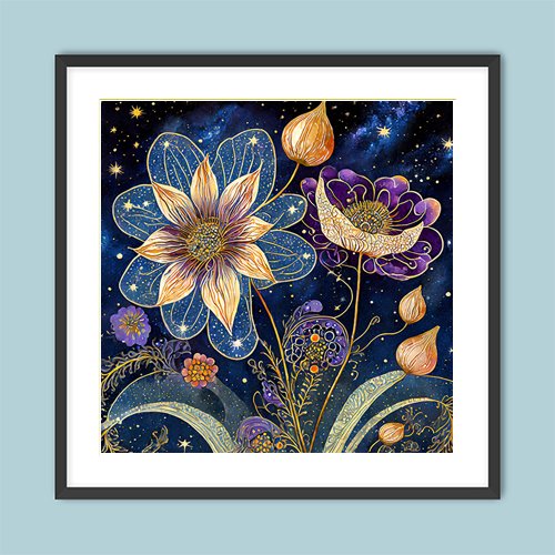 Flowers of the Night - Art Print - Metal Poster - Canvas Wrap - Premium Framed Art Print