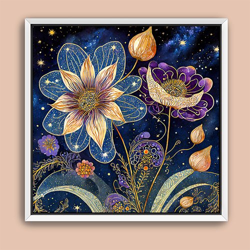 Flowers of the Night - Art Print - Metal Poster - Canvas Wrap - Premium Framed Art Print