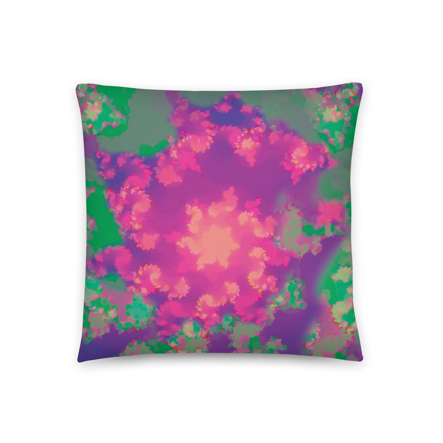Fractal Rose - Throw Pillow - Premium Pillow