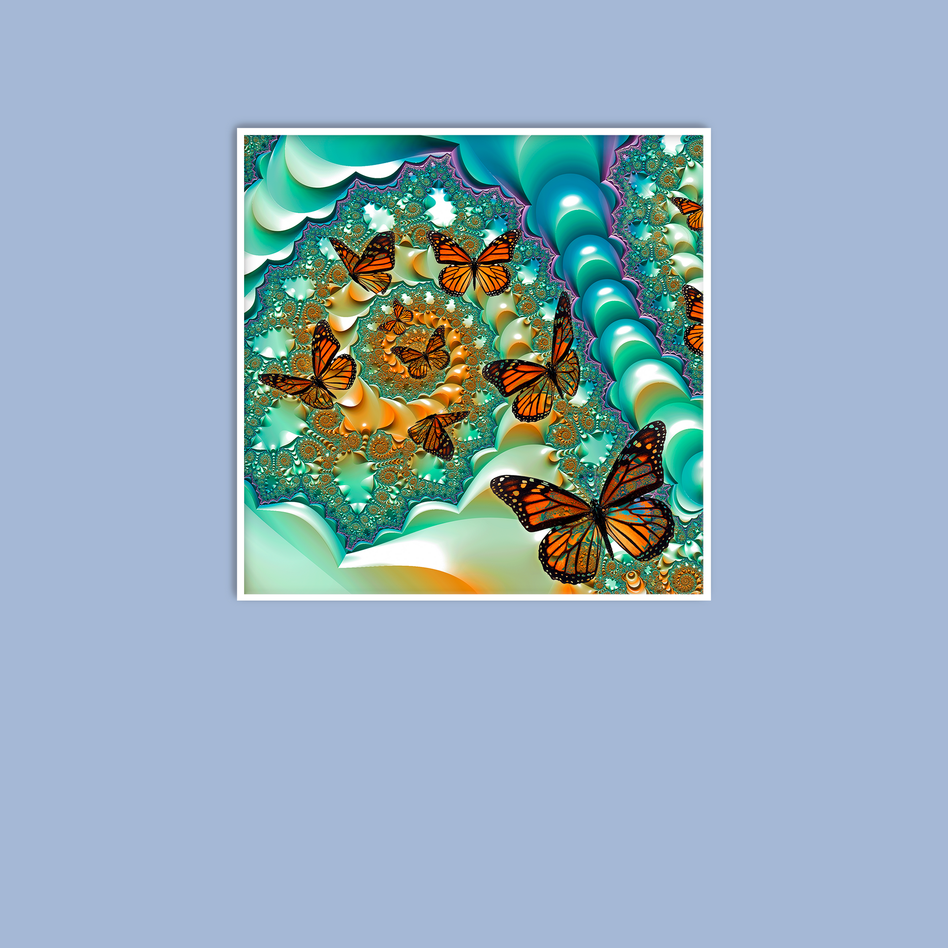 Fractal Butterflies - Art Print - Unframed - Premium Unframed Art Print