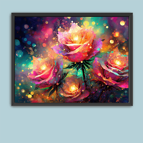 Roses of Infinity - Art Print - Metal Poster - Canvas Wrap - Premium Framed Art Print
