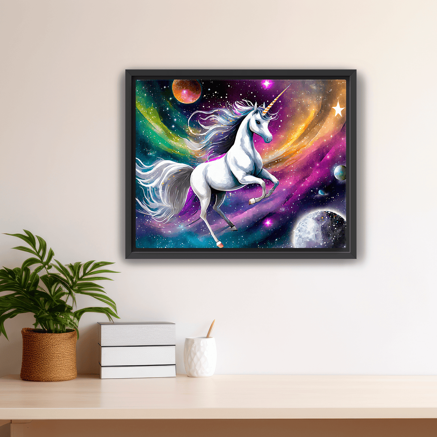 Cosmic Unicorn - Canvas Wrap - Premium Canvas Wrap