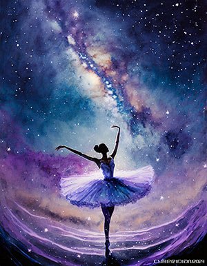 Intergalactic Ballet - Canvas Wrap - Premium Canvas Wrap
