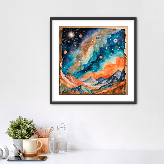 Milky Way - Art Print - Framed - Premium Framed Art Print