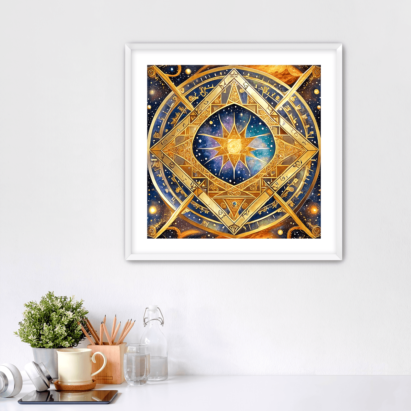 Sun Tesseract - Art Print - Framed - Premium Framed Art Print
