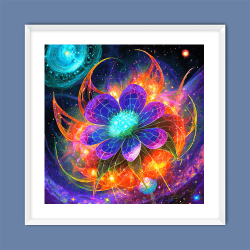 Astral Blossom - Art Print - Metal Poster - Canvas Wrap - Premium Framed Art Print