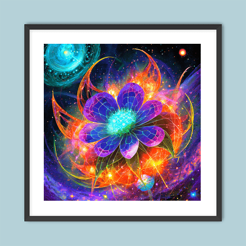 Astral Blossom - Art Print - Metal Poster - Canvas Wrap - Premium Framed Art Print