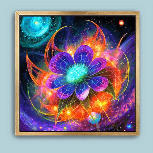 Astral Blossom - Art Print - Metal Poster - Canvas Wrap - Premium Framed Art Print