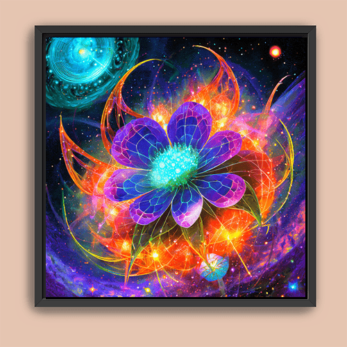 Astral Blossom - Art Print - Metal Poster - Canvas Wrap - Premium Framed Art Print