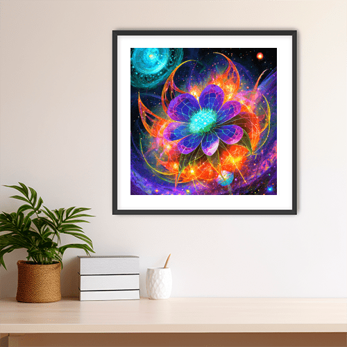 Astral Blossom - Art Print - Metal Poster - Canvas Wrap - Premium Framed Art Print