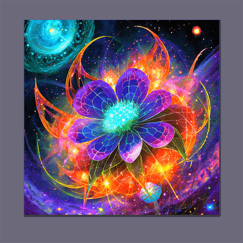 Astral Blossom - Art Print - Metal Poster - Canvas Wrap - Premium Framed Art Print