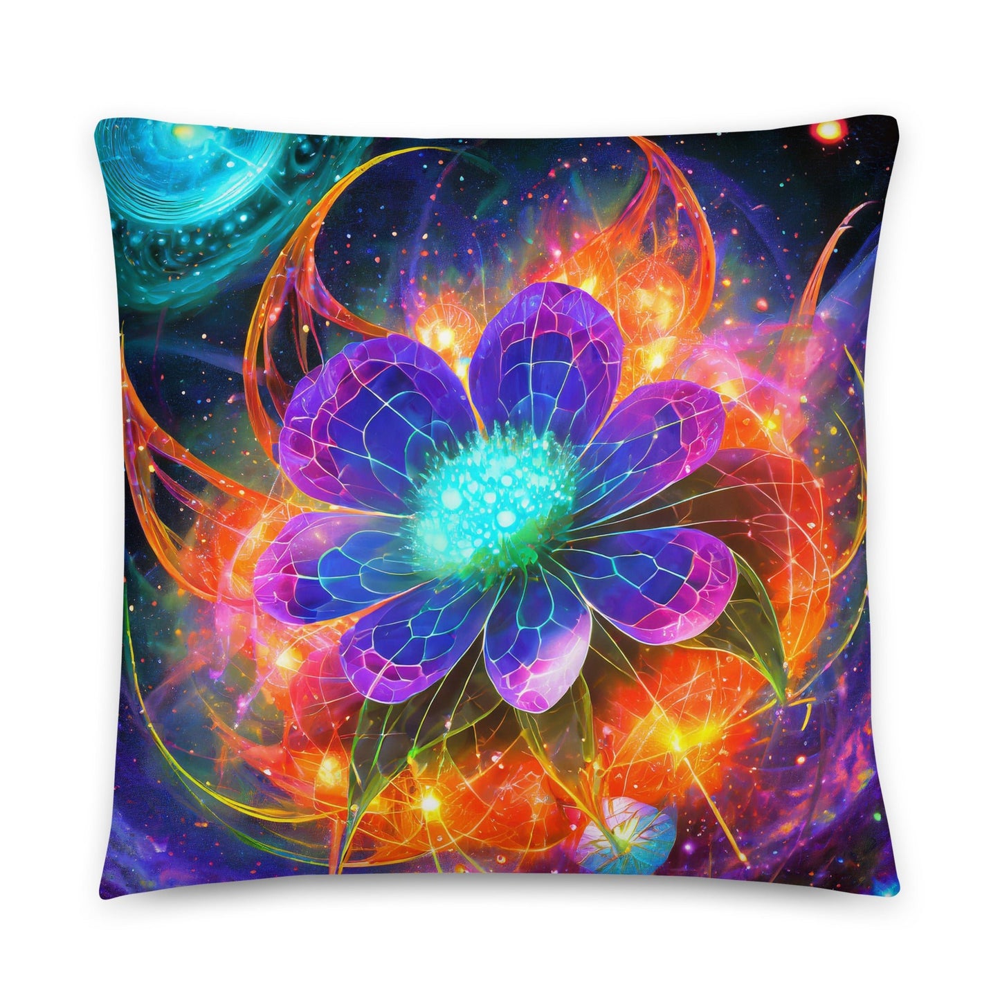 Astral Blossom - Throw Pillow - Premium Pillow