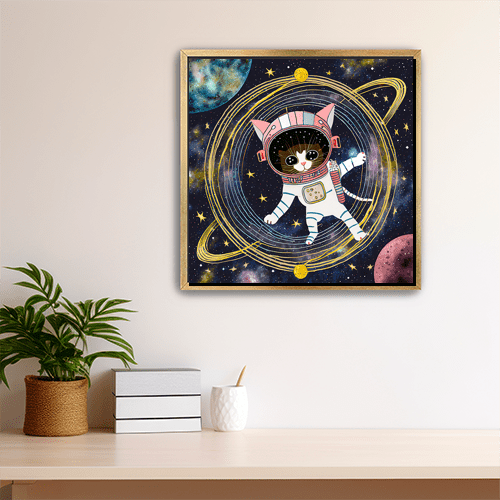 Astro Kitten - Art Print - Metal Poster - Canvas Wrap - Premium Framed Art Print