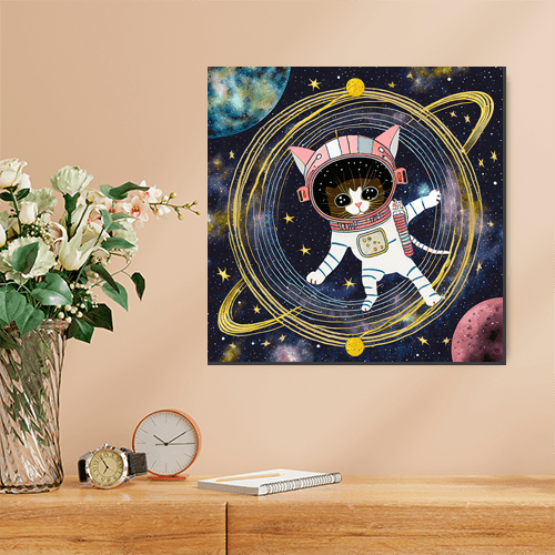 Astro Kitten - Art Print - Metal Poster - Canvas Wrap - Premium Framed Art Print