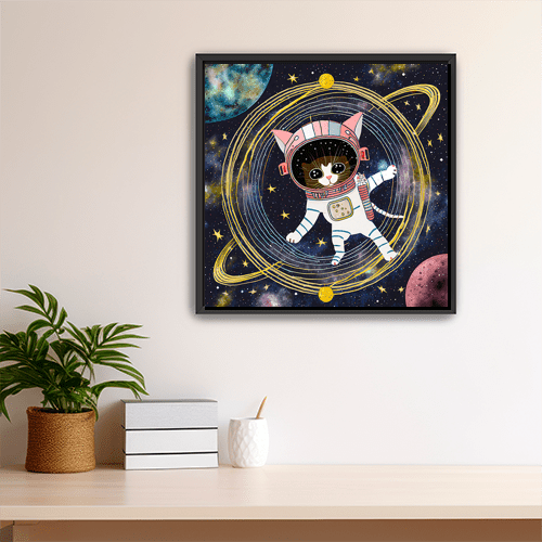 Astro Kitten - Art Print - Metal Poster - Canvas Wrap - Premium Framed Art Print