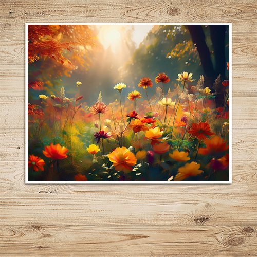 Autumn Flowers - Art Print - Metal Poster - Canvas Wrap - Premium Framed Art Print