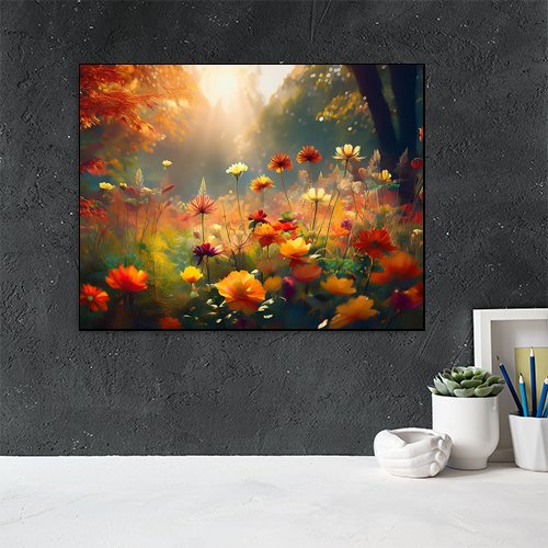 Autumn Flowers - Art Print - Metal Poster - Canvas Wrap - Premium Framed Art Print