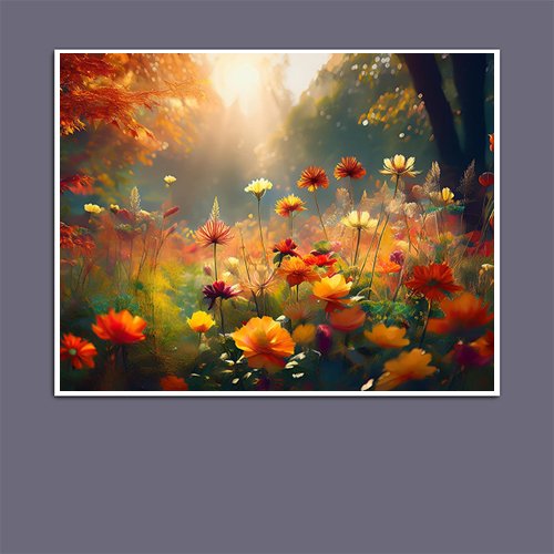 Autumn Flowers - Art Print - Metal Poster - Canvas Wrap - Premium Framed Art Print