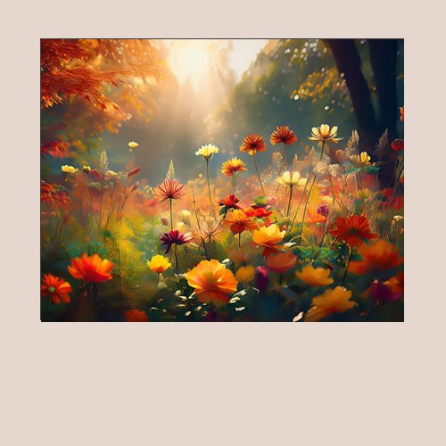 Autumn Flowers - Art Print - Metal Poster - Canvas Wrap - Premium Framed Art Print