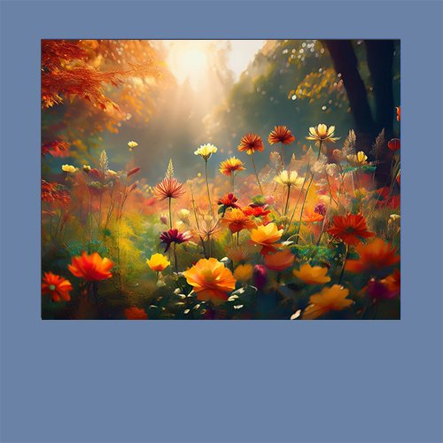 Autumn Flowers - Art Print - Metal Poster - Canvas Wrap - Premium Framed Art Print