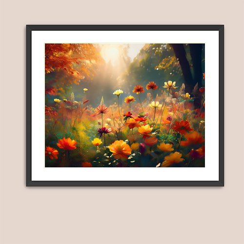 Autumn Flowers - Art Print - Metal Poster - Canvas Wrap - Premium Framed Art Print