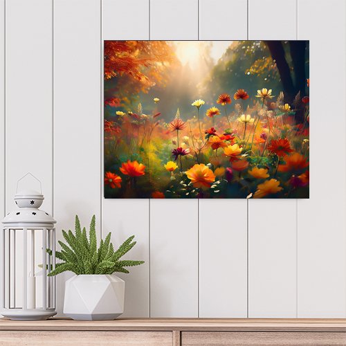 Autumn Flowers - Art Print - Metal Poster - Canvas Wrap - Premium Framed Art Print