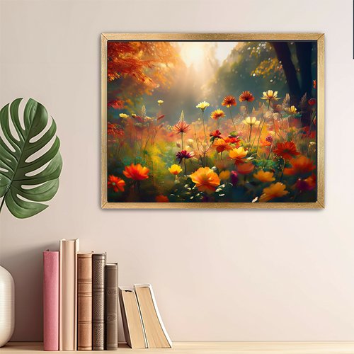 Autumn Flowers - Art Print - Metal Poster - Canvas Wrap - Premium Framed Art Print