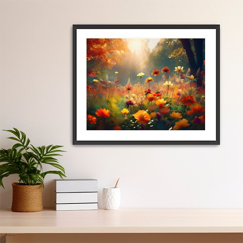 Autumn Flowers - Art Print - Metal Poster - Canvas Wrap - Premium Framed Art Print