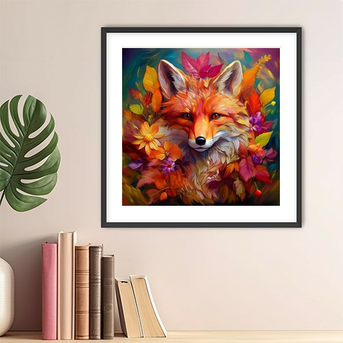 Autumn Fox - Art Print - Metal Poster - Canvas Wrap - Premium Framed Art Print