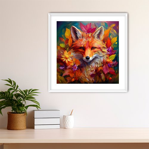 Autumn Fox - Art Print - Metal Poster - Canvas Wrap - Premium Framed Art Print