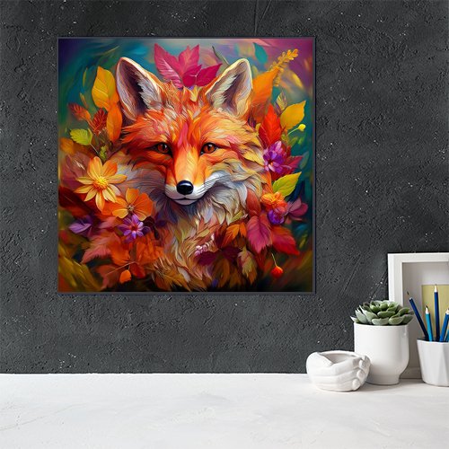 Autumn Fox - Art Print - Metal Poster - Canvas Wrap - Premium Framed Art Print