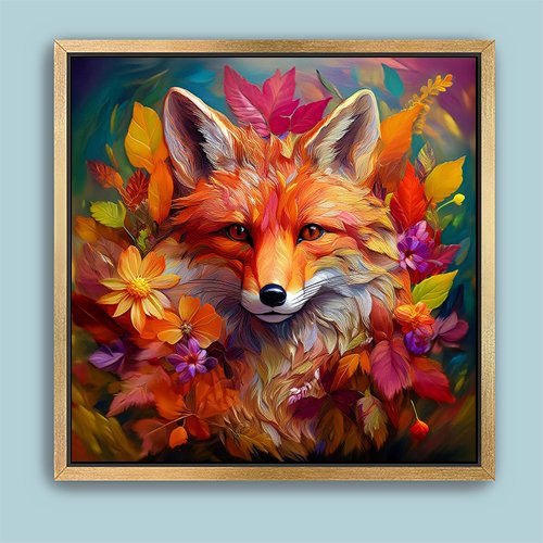 Autumn Fox - Art Print - Metal Poster - Canvas Wrap - Premium Framed Art Print