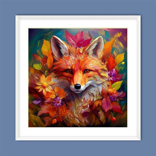 Autumn Fox - Art Print - Metal Poster - Canvas Wrap - Premium Framed Art Print