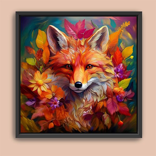 Autumn Fox - Art Print - Metal Poster - Canvas Wrap - Premium Framed Art Print