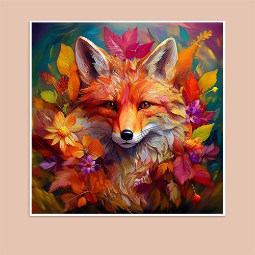 Autumn Fox - Art Print - Metal Poster - Canvas Wrap - Premium Framed Art Print