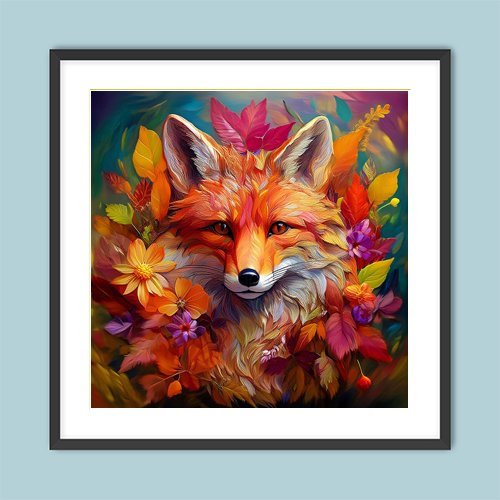 Autumn Fox - Art Print - Metal Poster - Canvas Wrap - Premium Framed Art Print