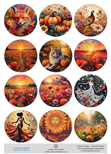 Autumn Magic 2024 - Stickers Printed Water Resistant - Premium stickers