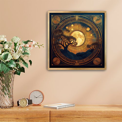 Autumn Moon - Art Print - Metal Poster - Canvas Wrap - Premium Framed Art Print